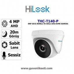 Hilook THC-T140-P 4mp Ahd Dome Kamera Hilook THC-T140-P 4mp Ahd Dome Kamera